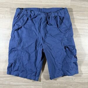 Ralph Lauren Polo Boys‎ Summer Cotton Ripstop Cargo Shorts Size 20 Blue Pony